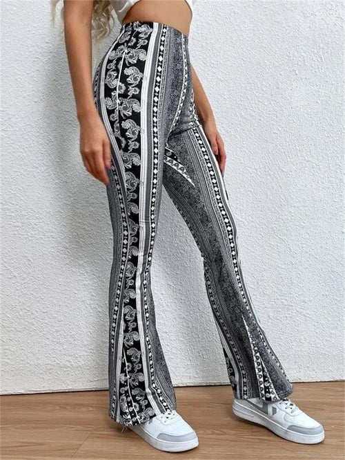 Printed Flare Leggings